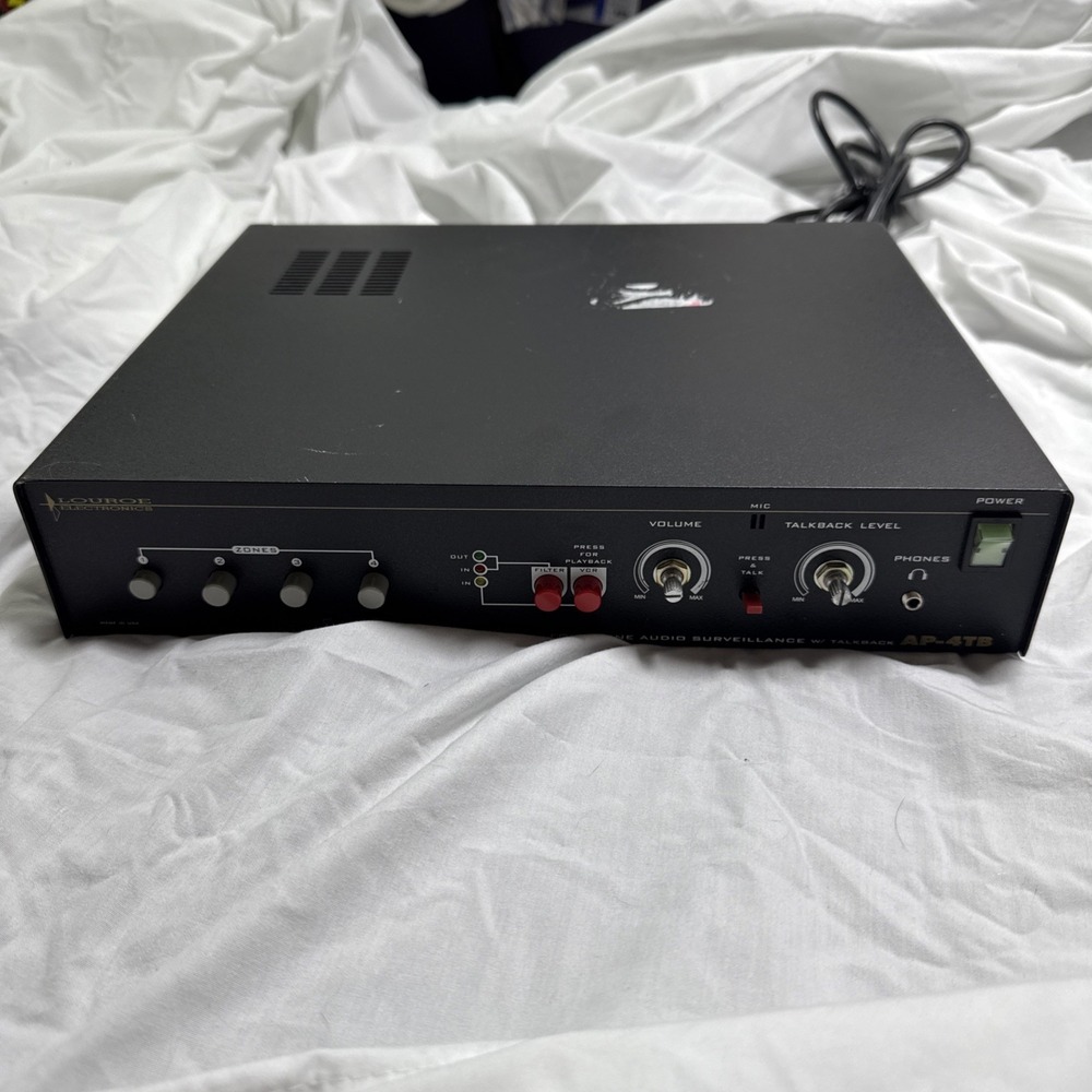 Louroe AP-4 Four Zone Audio Surveillance Monitoring Base Station